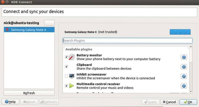 Como enviar e receber SMS no Linux com o KDE Connect
