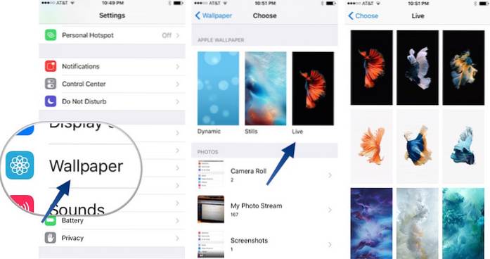 Come impostare sfondi animati su un iPhone