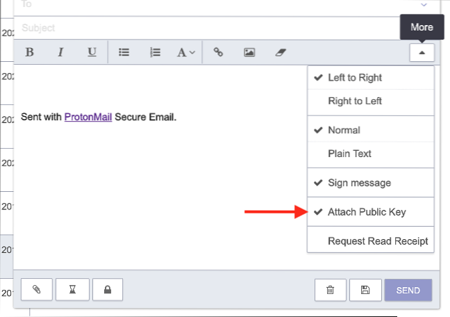 Sådan oprettes PGP-kryptering i ProtonMail