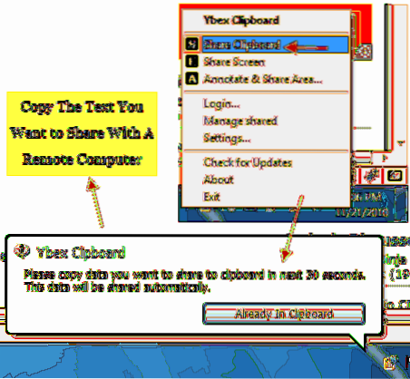 Come condividere i dati degli appunti di Windows e gli screenshot tra più computer