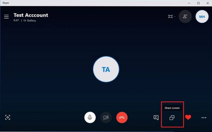 Jak sdílet obrazovku přes Skype