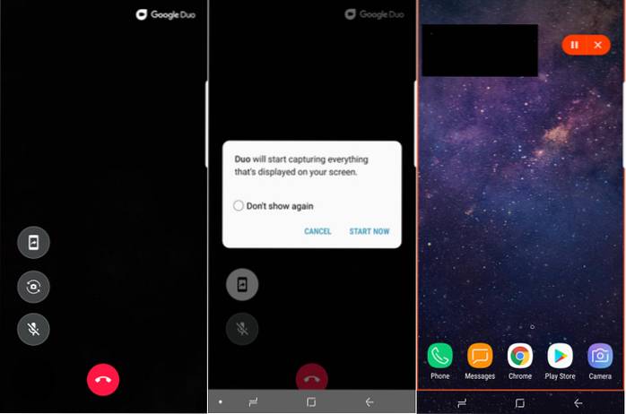 Jak sdílet obrazovku s Google Duo v systému Android