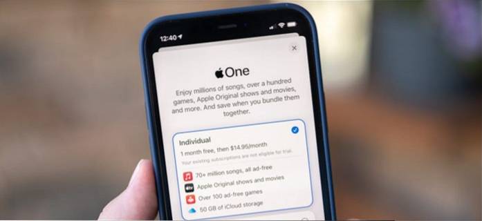 Como se inscrever no Apple One em seu dispositivo Apple