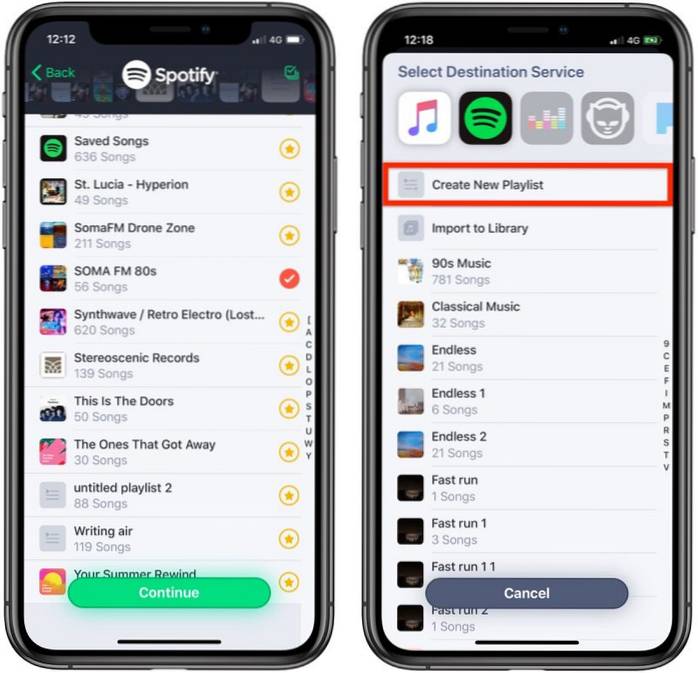 So übertragen Sie eine Spotify-Wiedergabeliste auf Apple Music