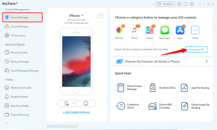 comment transférer des fichiers d'iphone vers pc sans itunes