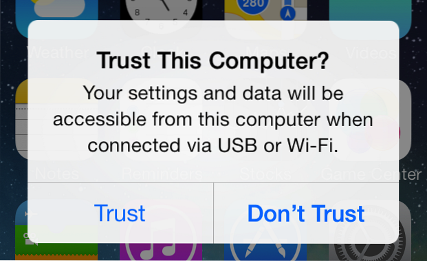 So vertrauen Sie Computern auf iPhone und iPad und vertrauen ihnen nicht