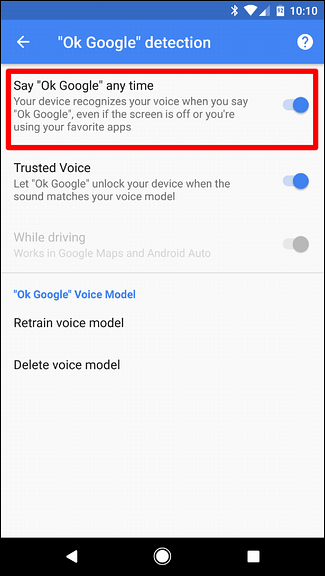 How to Turn “OK Google” On and Off on Android