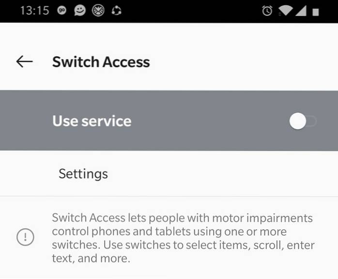 Jak používat Android Switch Switch k ovládání telefonu pomocí přepínačů