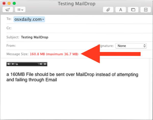 Como usar o Apple Mail Drop para enviar arquivos grandes online