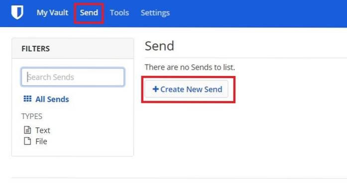 Comment utiliser Bitwarden pour envoyer du texte ou des fichiers cryptés