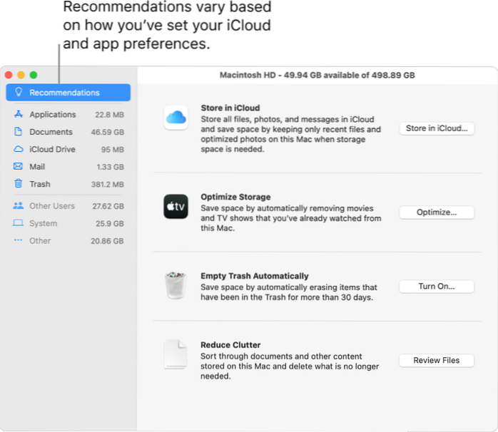 Comment utiliser le stockage optimisé sur votre Mac