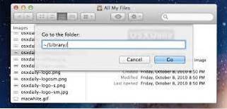 How to View and Access the “Library” Folder in OS X