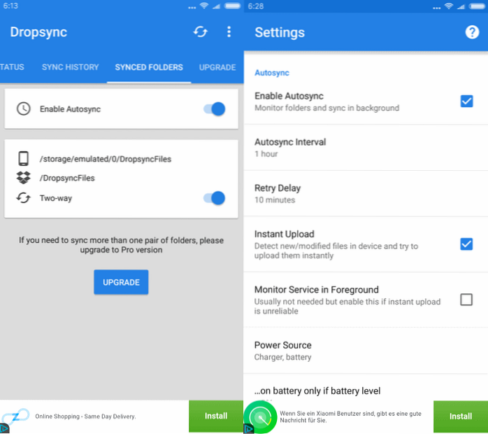 Jak zautomatyzować synchronizację Dropbox w systemie Android