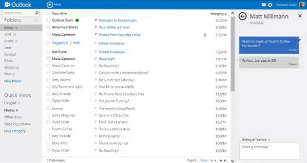 E-Mail von anderen Diensten nach Outlook importieren.com IMAP verwenden