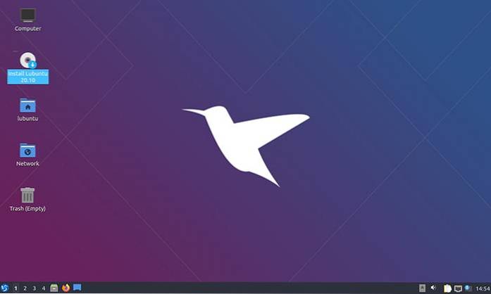 Lubuntu (20.10) Examinați O prezentare modernă pe desktopul clasic