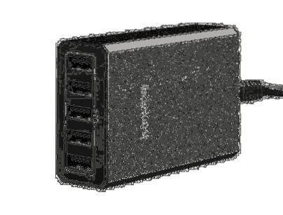 Análise do carregador de mesa Lumsing 5 portas USB