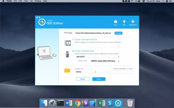 Mac OS creează Windows 7 bootabil