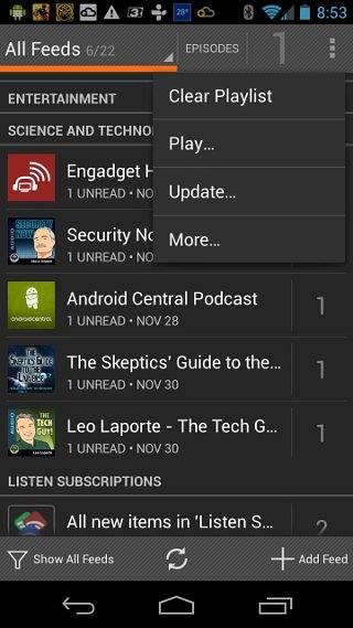 Verwalten Sie Ihre Podcasts mit Feedly und BeyondPod [Android]
