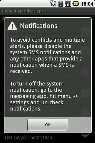 SMS Popup Notifies You When New Message Arrives [Android]