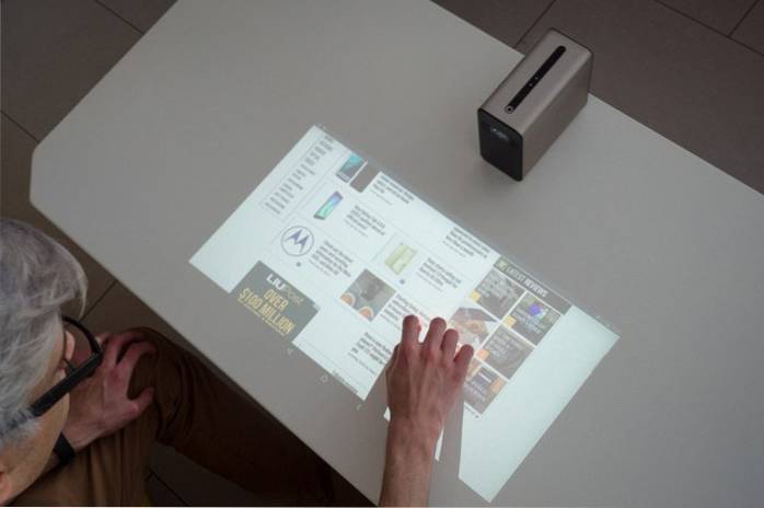 Met de Xperia Touch-projector van Sony kunt u elk oppervlak in een Android-apparaat veranderen