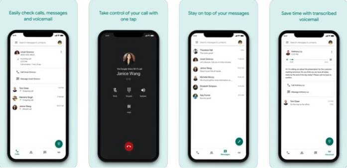 Přeplňování iOS volání pomocí Google Voice