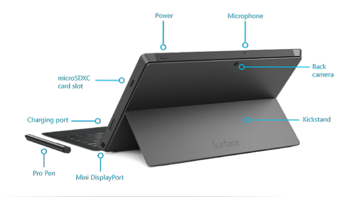 Surface Pro 2 cameraspecificaties