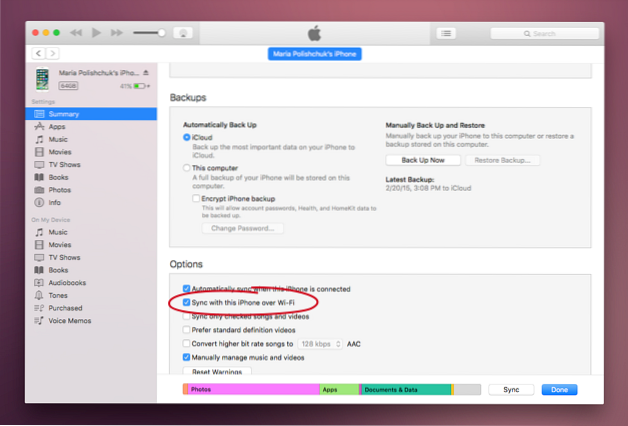 MacOS und iOS synchronisieren Wie verbinden sie sich??