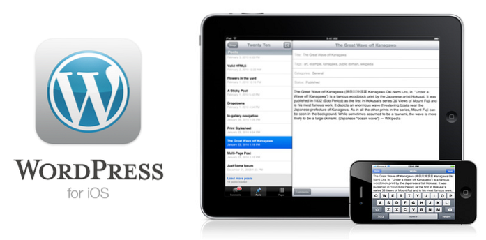 Tipy pro správu blogu WordPress na iPadu