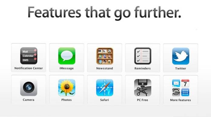 Principali funzionalità di iOS 5