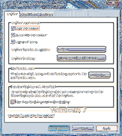 use aero peek to preview the desktop disabled