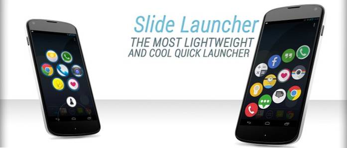 Use o Slide Launcher para acessar rapidamente seus aplicativos favoritos no Android