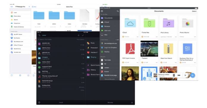Utilizarea FTP pe iPad