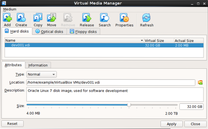 virtualbox disk image