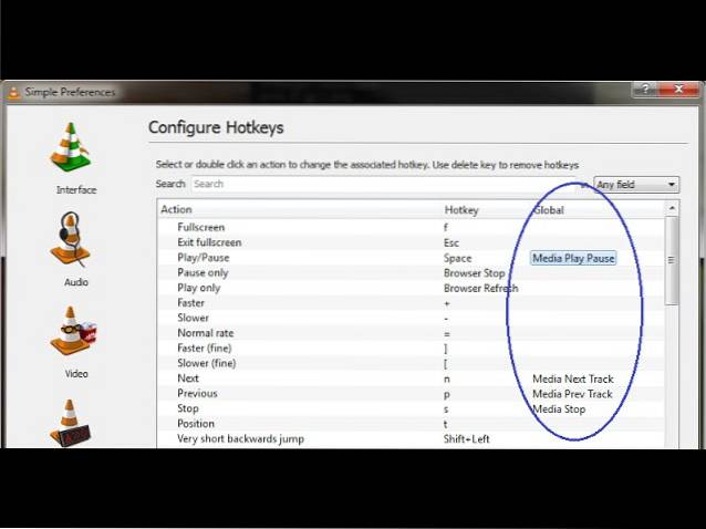 vlc global hotkeys