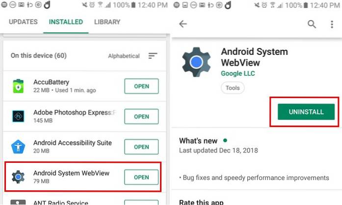 What Is Android System Webview and Should You Uninstall It?