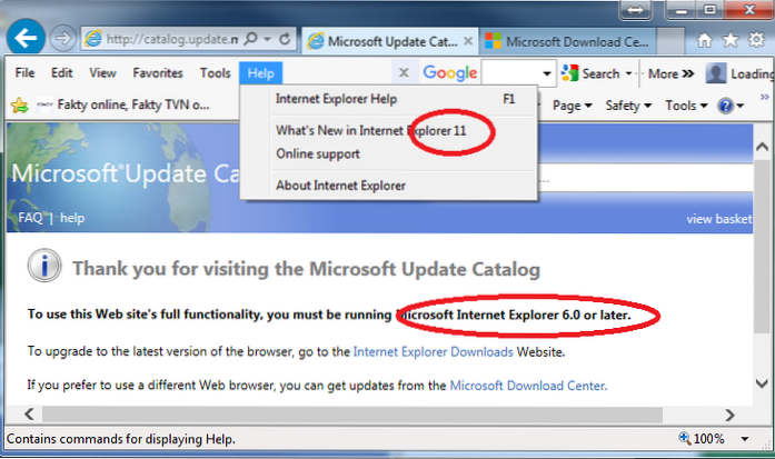 Co je katalog Microsoft Update a jak jej používat