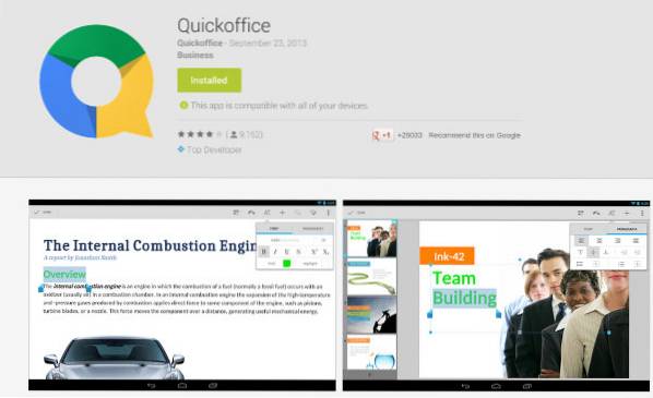 What's The Difference Between Google Drive And Quickoffice, And Which Should You Use?