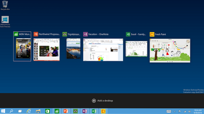 fereastra Windows 10 alt tab