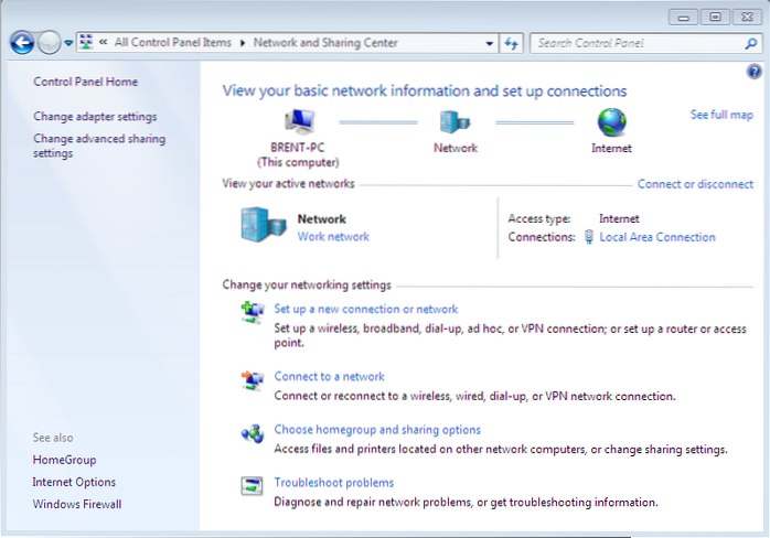 windows 7 redefinir configurações de rede