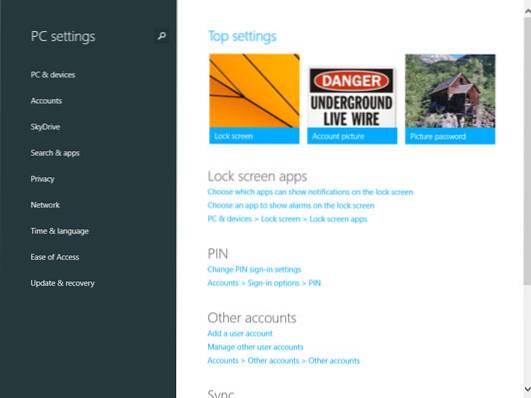 Windows 8.1 nastavení počítače