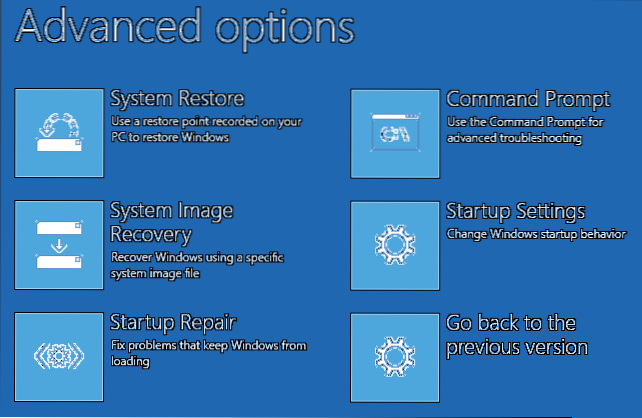 Windows 8 oppstartsmeny fra oppstart