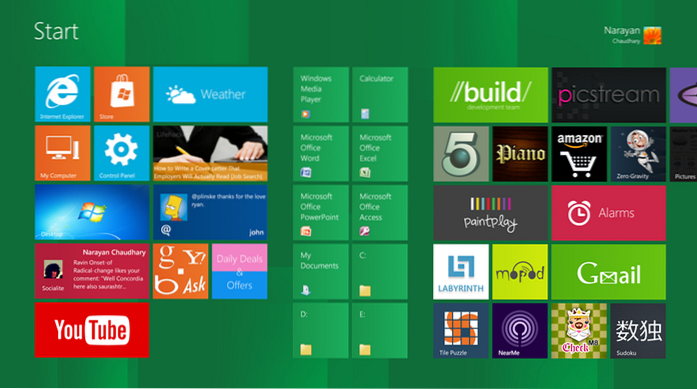 meniul de pornire Windows 8 pentru Windows 7