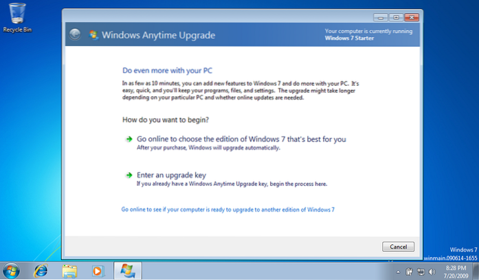 Windows face oricând upgrade