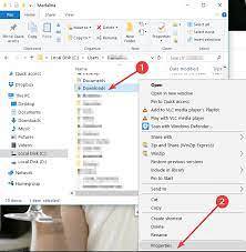 windows change downloads folder