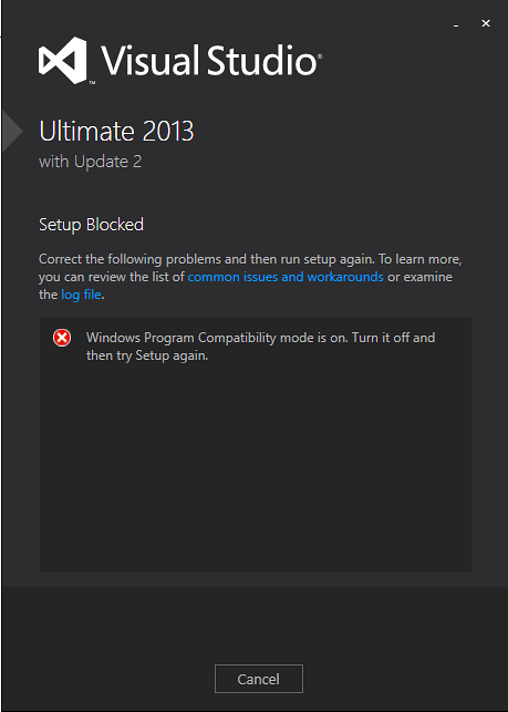 režim kompatibility programu Windows je zapnutý