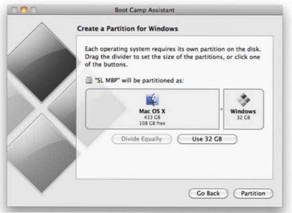 il tuo disco non può essere partizionato