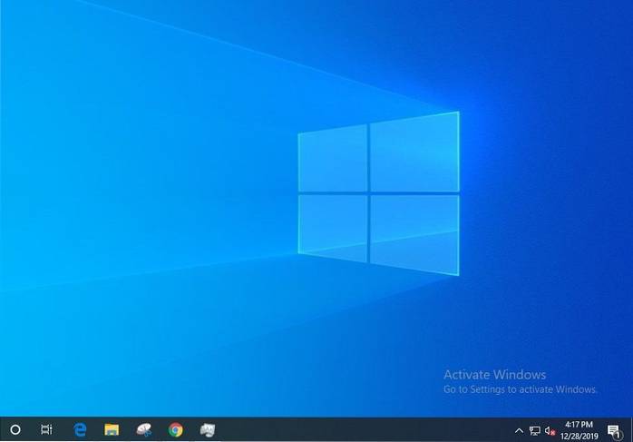 activați filigranul Windows