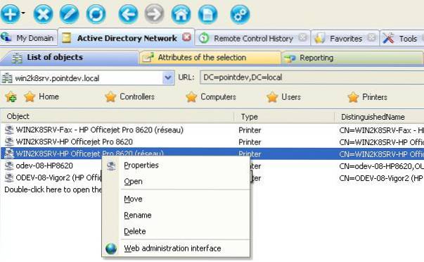 active directory printer management