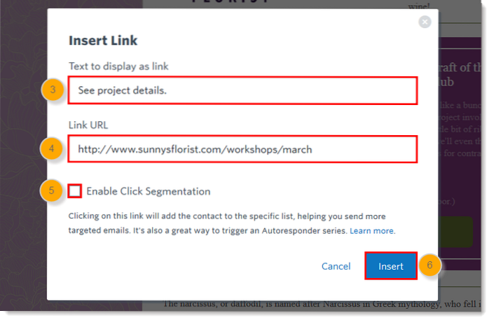 add to contacts hyperlink