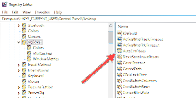 autoendtasks rejestru systemu Windows 10